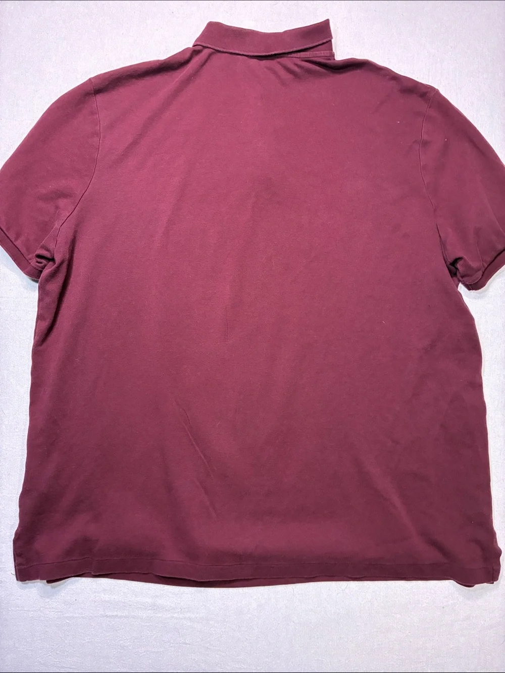 Polo by Ralph Lauren Men's Maroon Polo with Gold Pony
